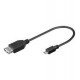 Wentronic USB-Hembra a MicroUSB-Macho 2.0 0.2m - Cable USB
